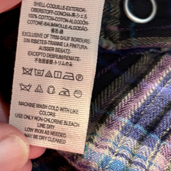 Free People Plaid Button Down shirt - Picture 5 of 7